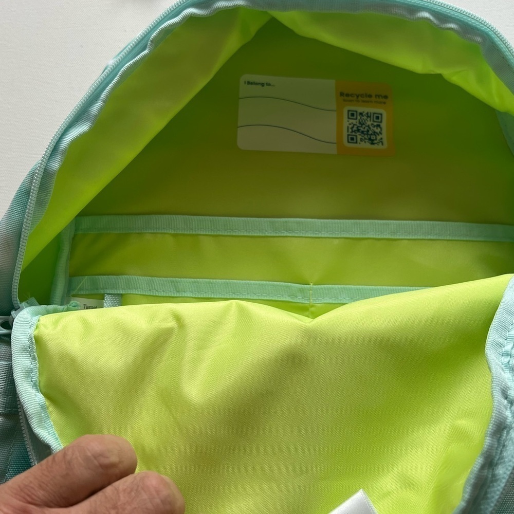 Ecotech Aqua Ripple Recyclable Adjustable Straps Riley Backpack Padded Pockets - Picture 5 of 8
